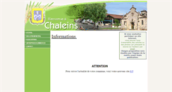 Desktop Screenshot of mairie-chaleins.fr