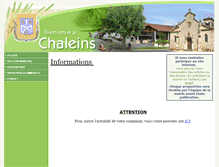 Tablet Screenshot of mairie-chaleins.fr